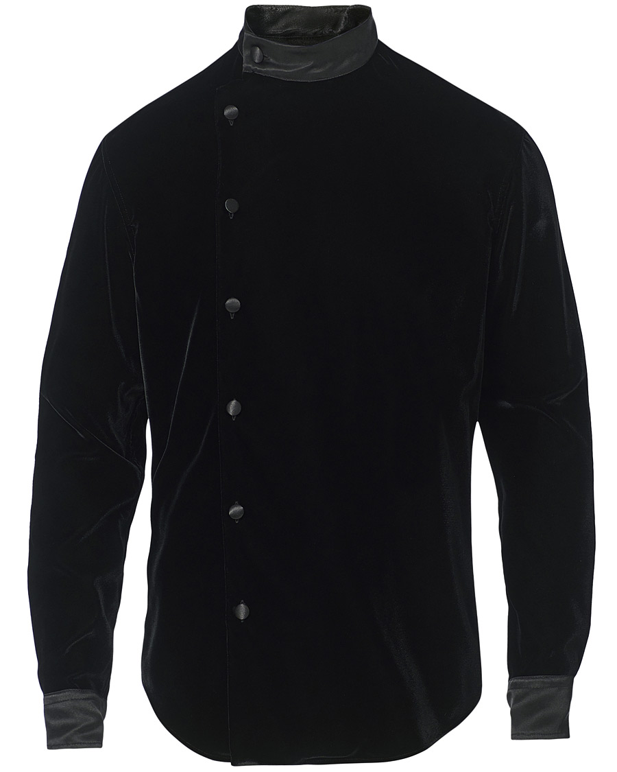 Giorgio Armani Velvet Guru Shirt Jacket Black at CareOfCarl