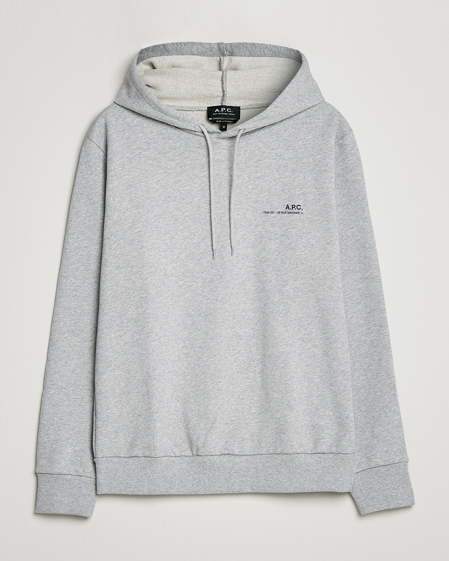 Apc grey online hoodie