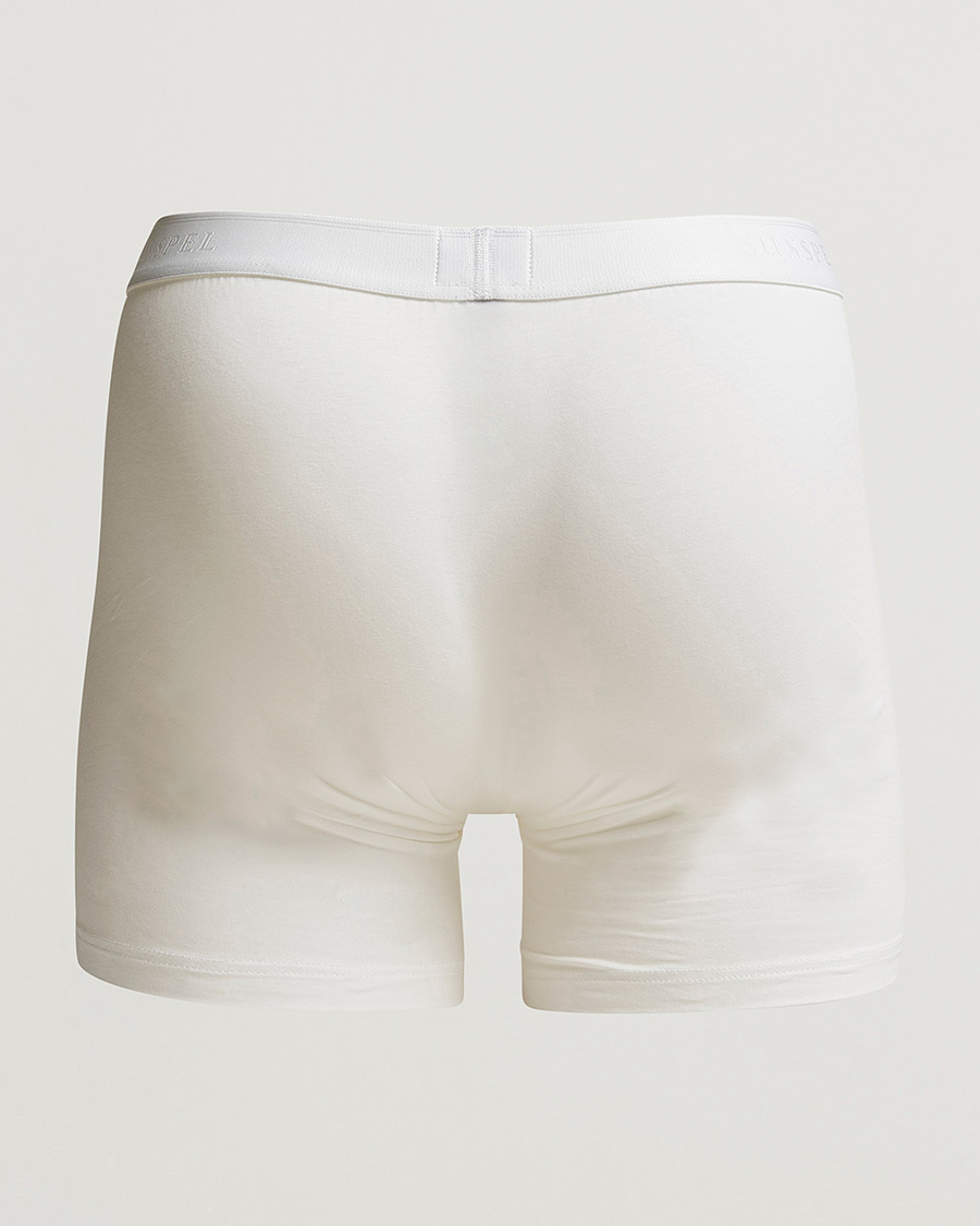 Sunspel Cotton Stretch Trunk White at CareOfCarl