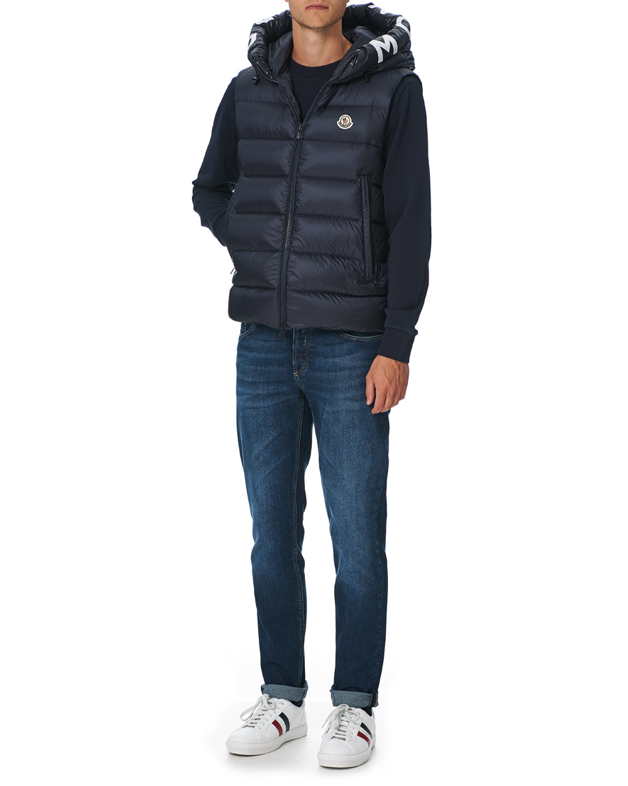 Moncler Montreuil Down Vest Navy at CareOfCarl.com