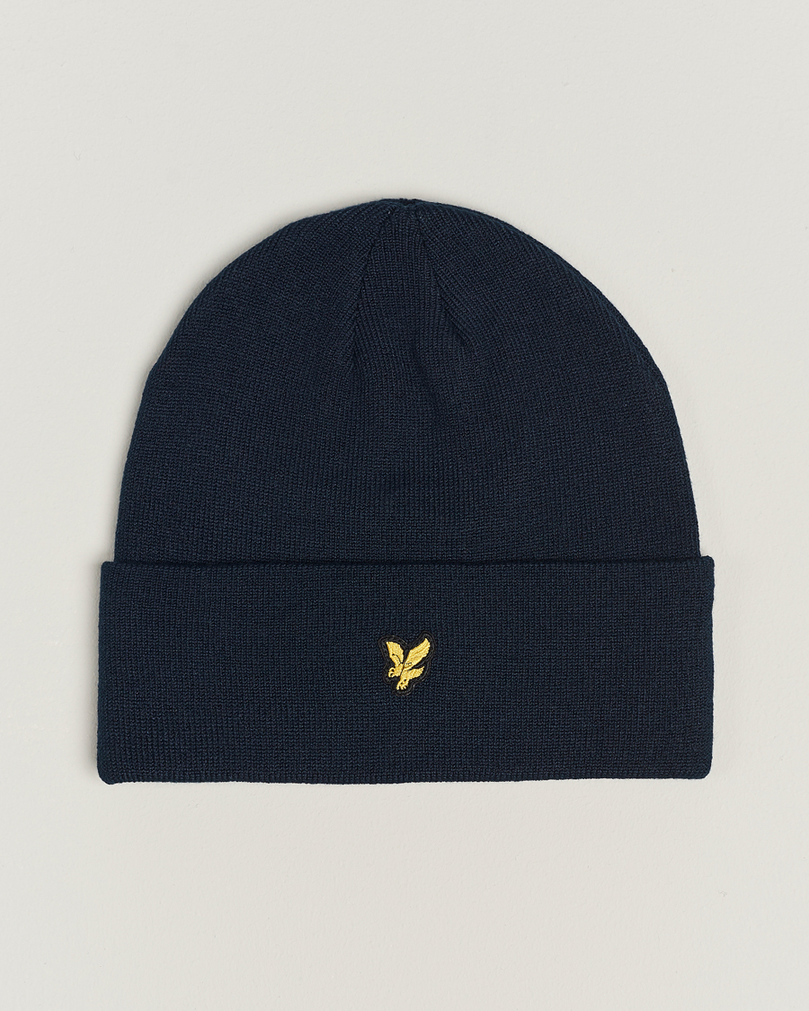 lyle and scott beanie navy