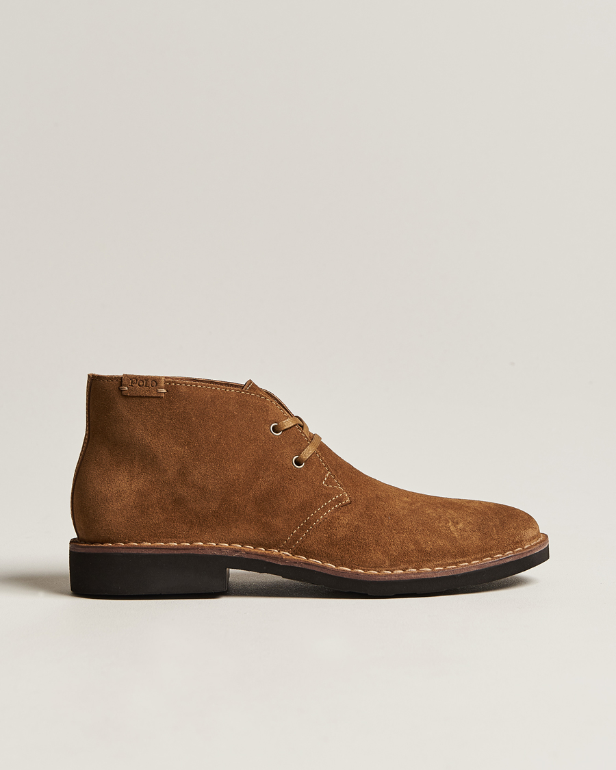 Polo ralph lauren kieren 2024 suede boots in tan