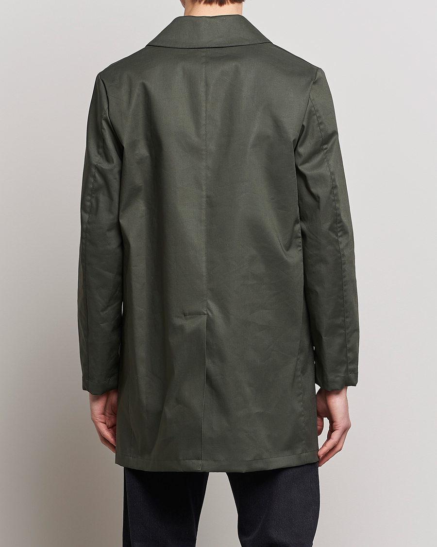 Green car shop coat