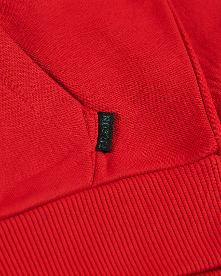 Filson Prospector Cotton Hoodie Red at CareOfCarl.com