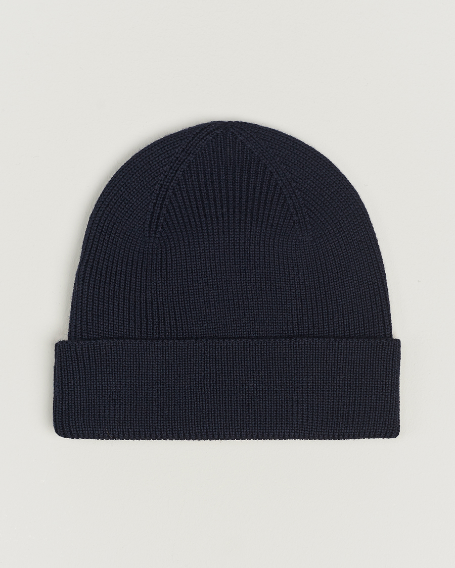 Lacoste Beanie Skully navy blue ribbed Wool Brand outlet New $45 Retail Free Shipping