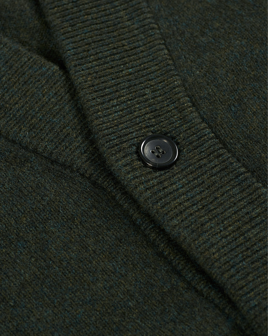 PS Paul Smith Wool Cardigan Dark Green at CareOfCarl.com