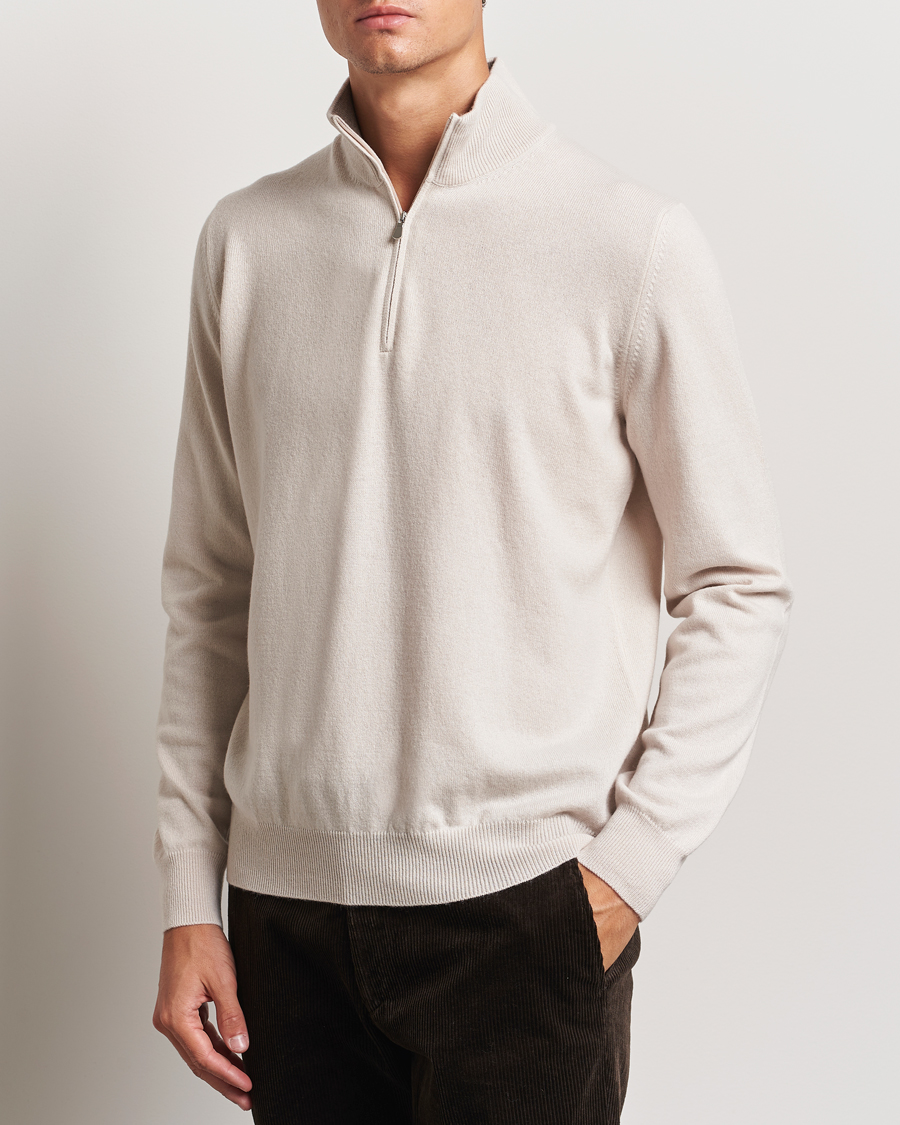 Men |  | Gran Sasso | Wool/Cashmere Half Zip Cream