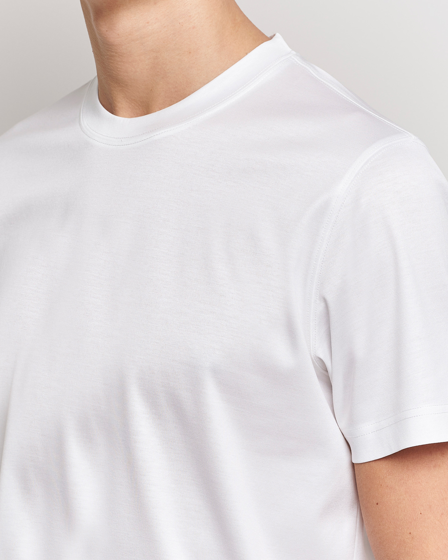 White Filo di Scozia T-Shirt - Eton