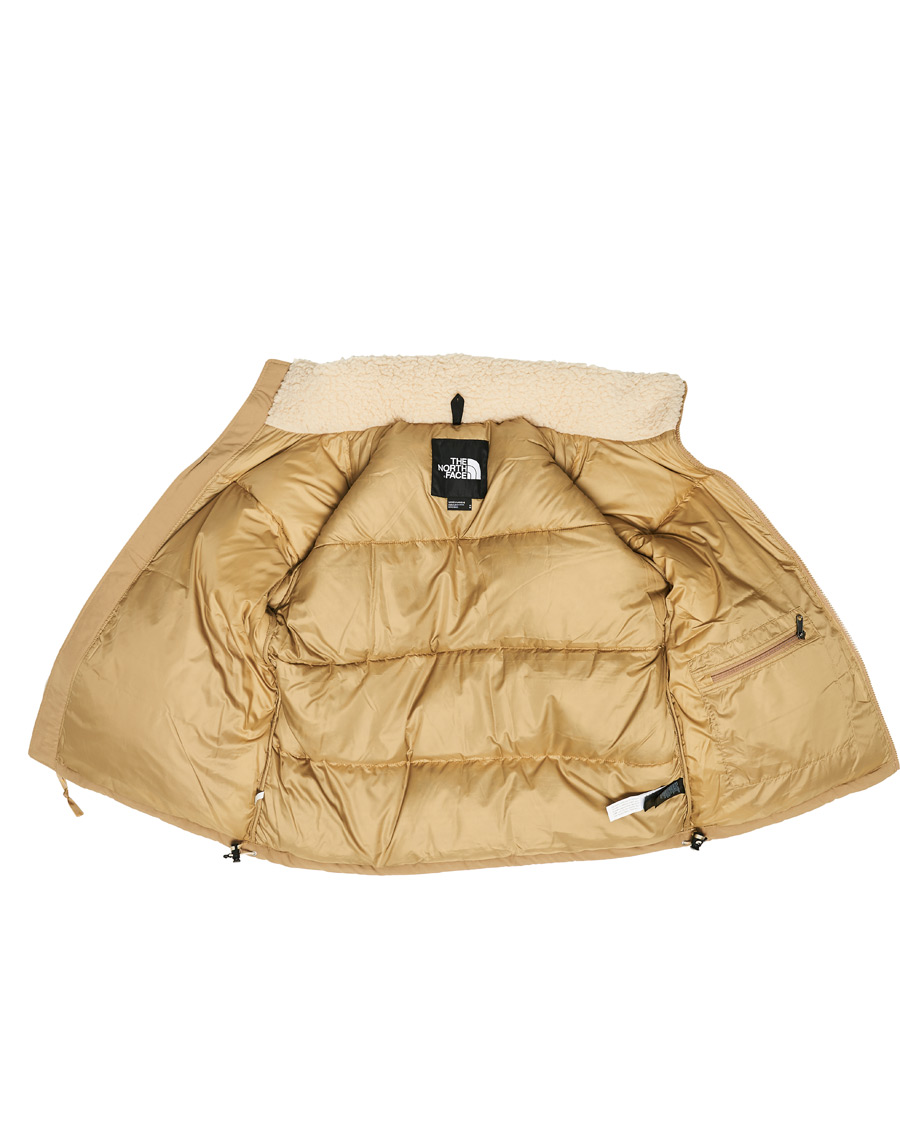The North Face Nuptse Sherpa jacket in beige