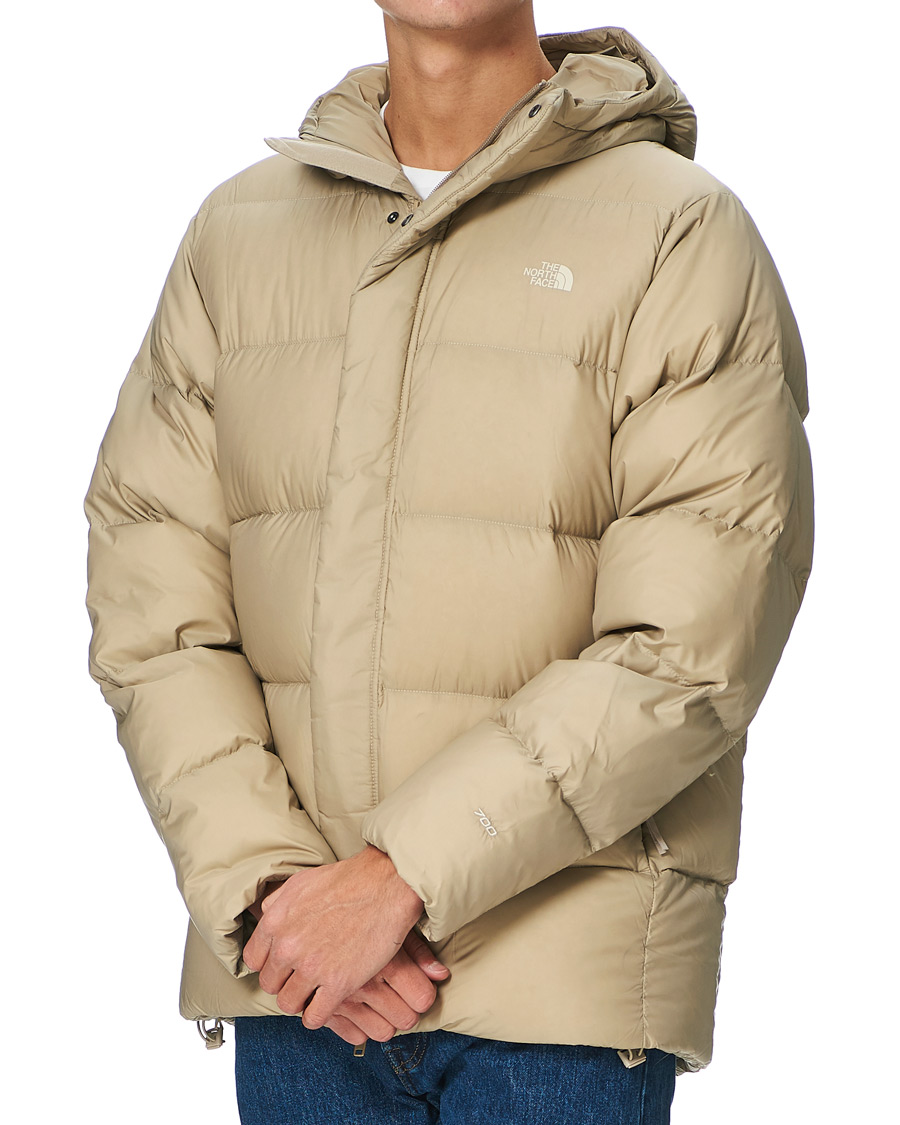 Beige north face sales puffer