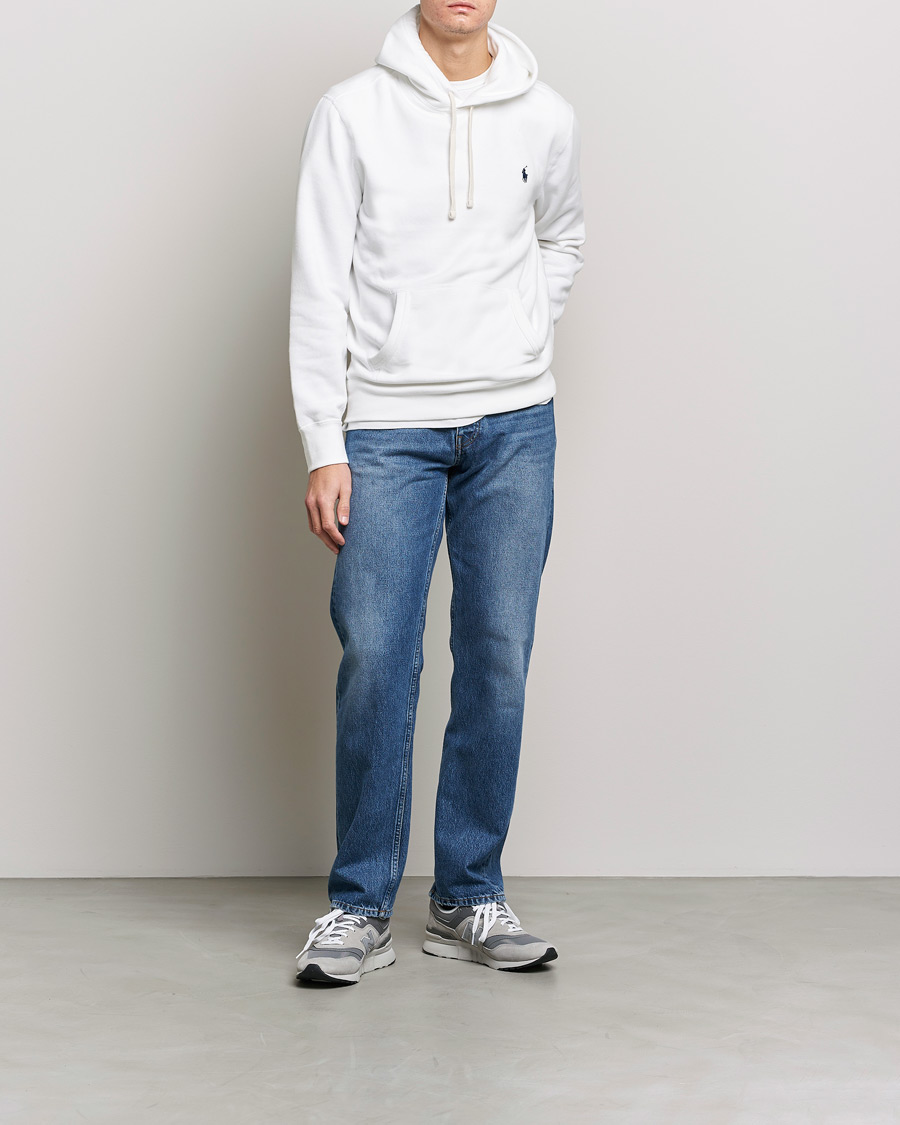 Blue and cheap white polo hoodie