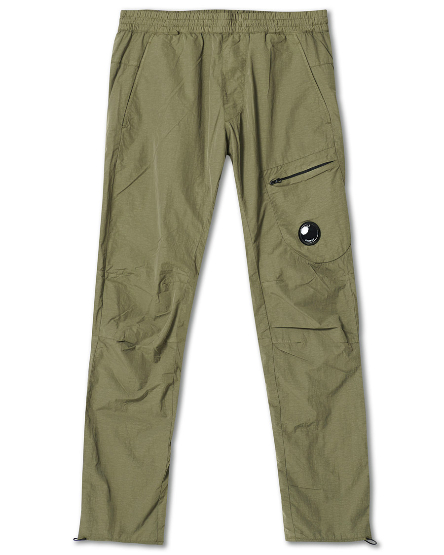 C.P. Company Flat Nylon Cargo Pants Green at CareOfCarl.com