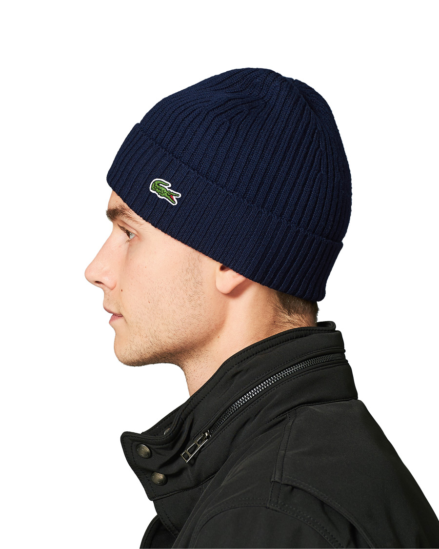 Lacoste on sale beanie navy