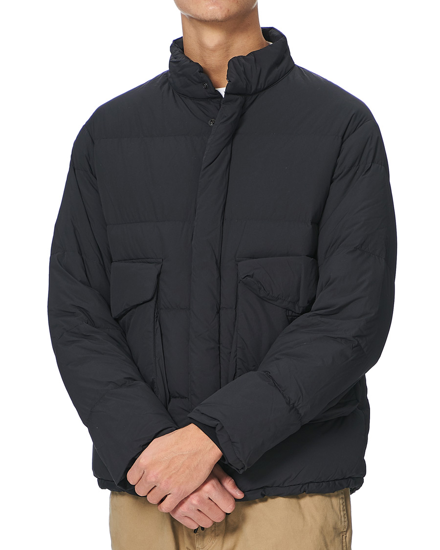 Snow Peak Recycled Nylon Ripstop Down Jacket Black at CareOfCarl.com