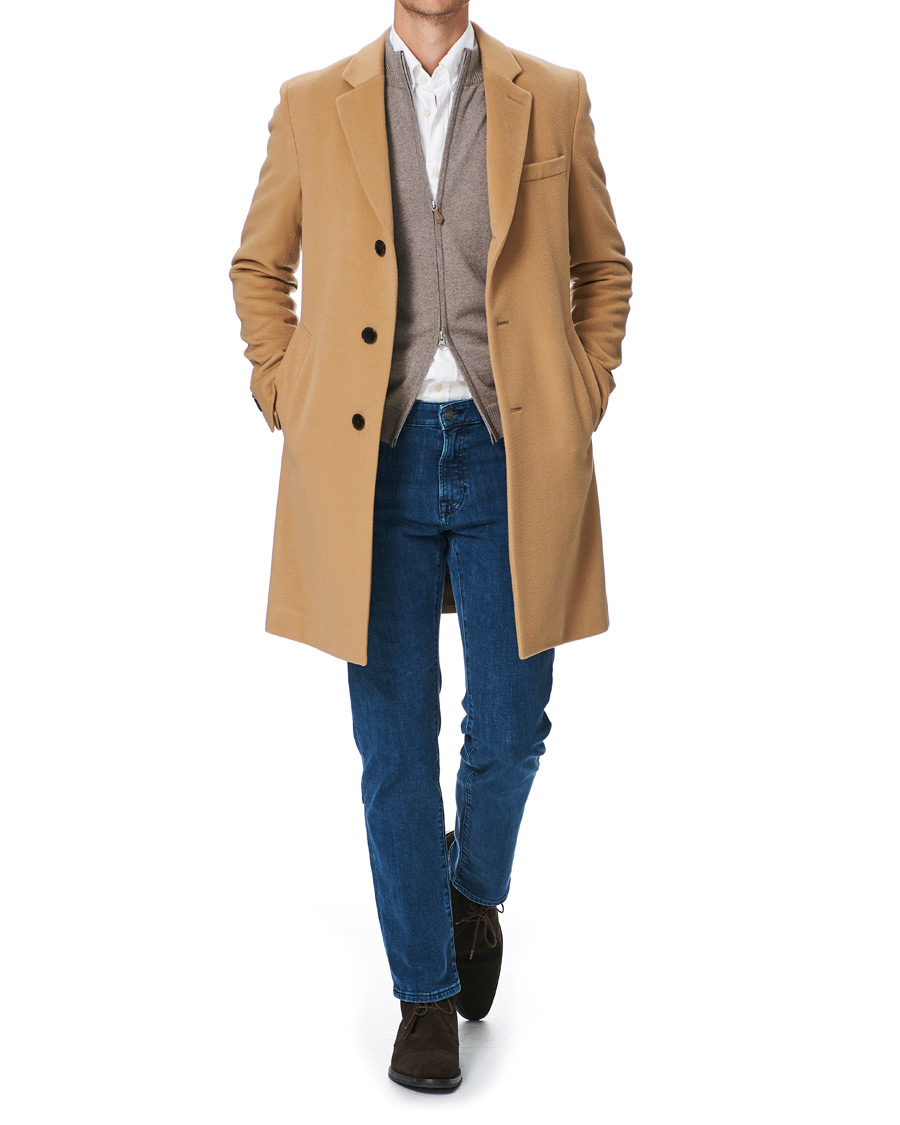 BOSS - Double-breasted coat in wool and cashmere