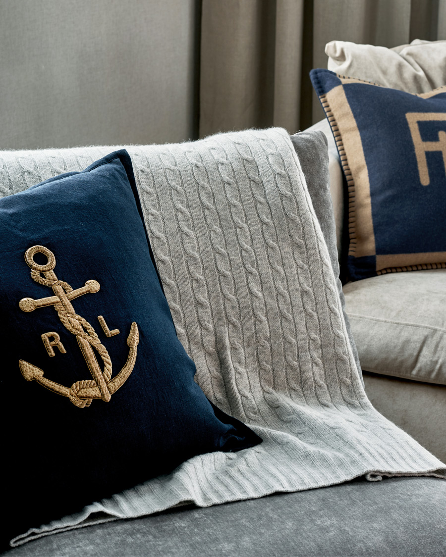 Navy and gold accent clearance pillows