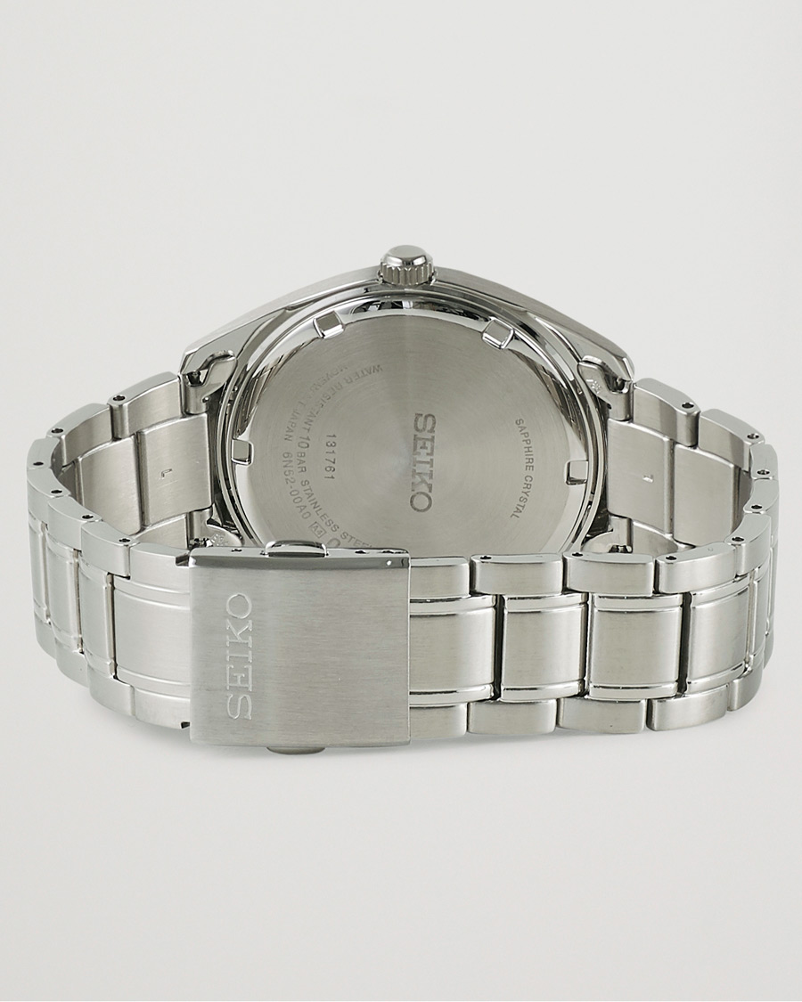 Seiko Sapphire 40mm Steel Silver Dial at CareOfCarl