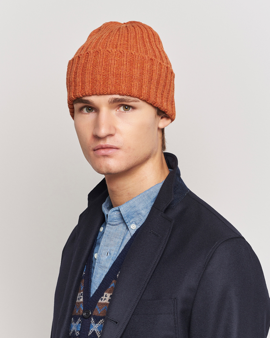 BEAMS PLUS Wool Watch Cap Orange at CareOfCarl.com