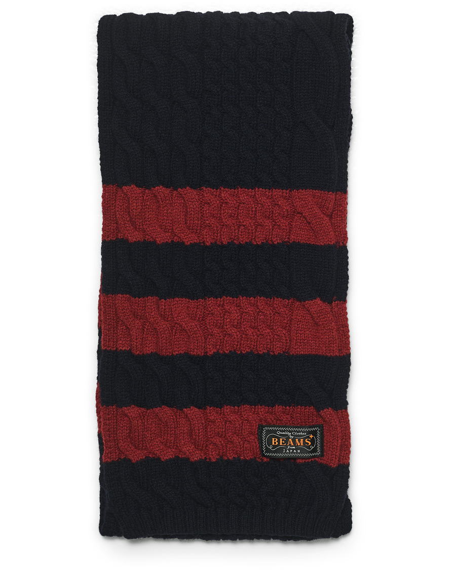 BEAMS Solid Black Muffler Fringes Scarf online Japanese Brand