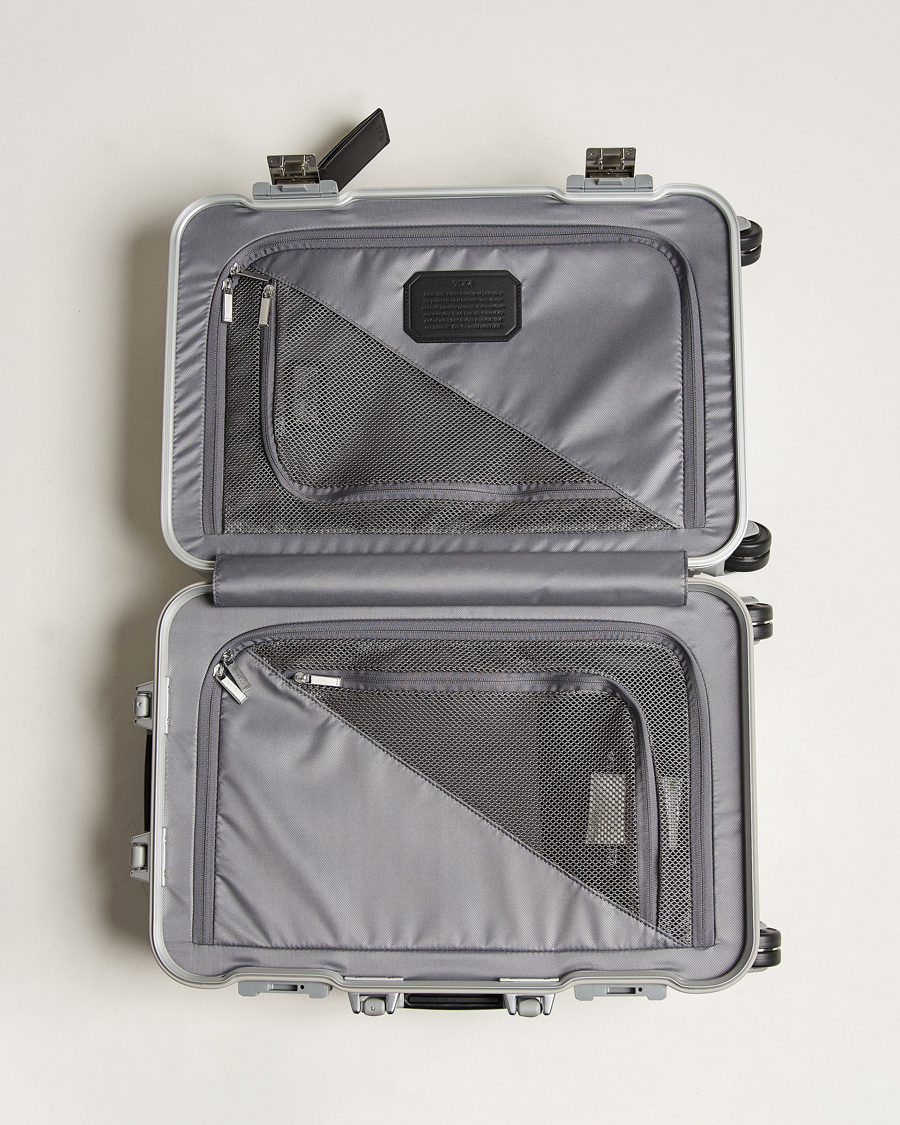 Tumi top silver luggage