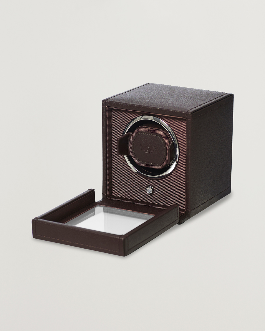 WOLF Cub Single Winder With Cover Dark Brown at CareOfCarl