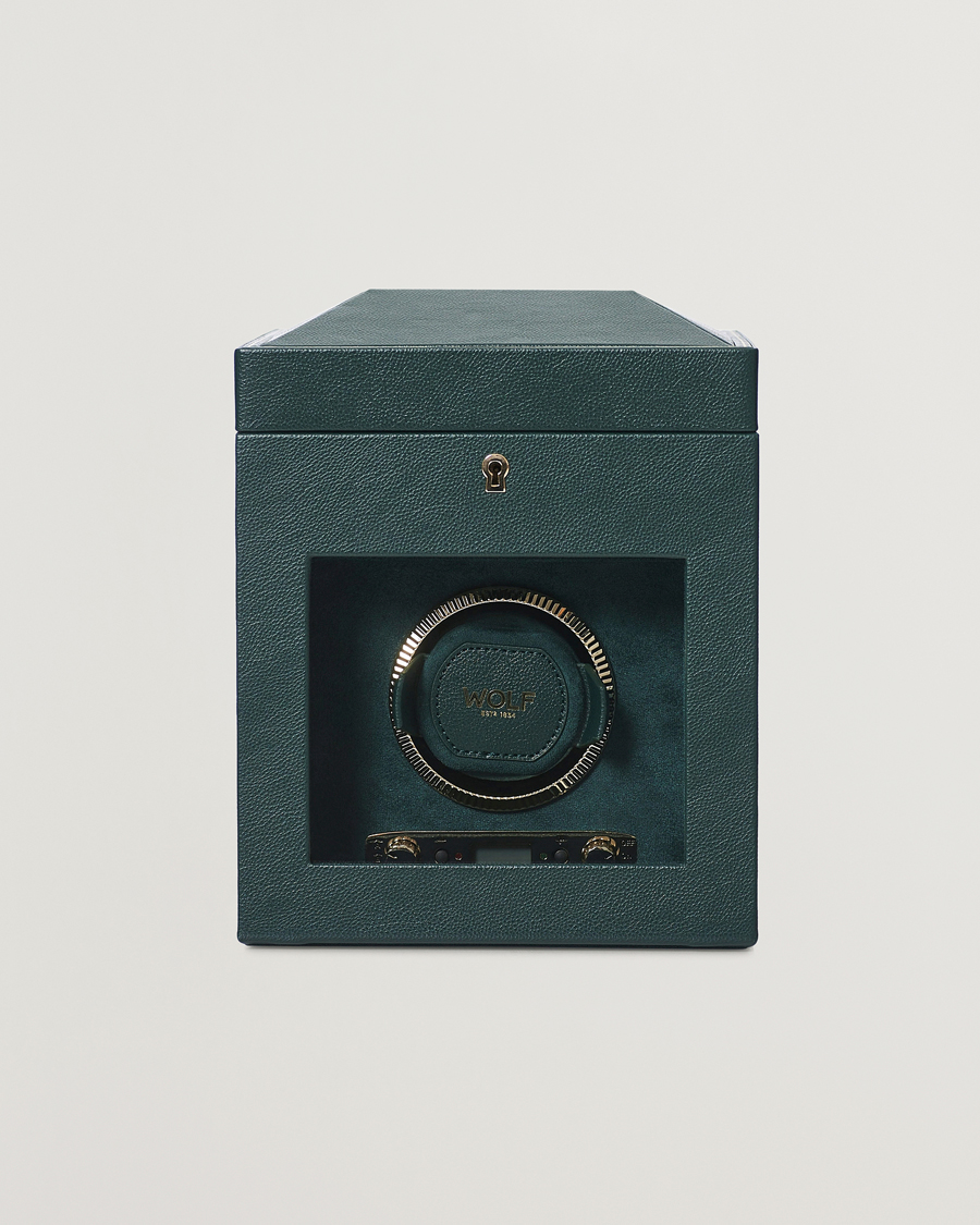 WOLF British Racing Green Single Watch Winder at CareOfCarl