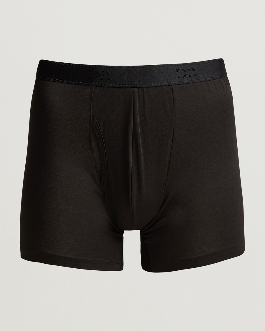 Derek Rose Pima Cotton Stretch Brief Black at CareOfCarl