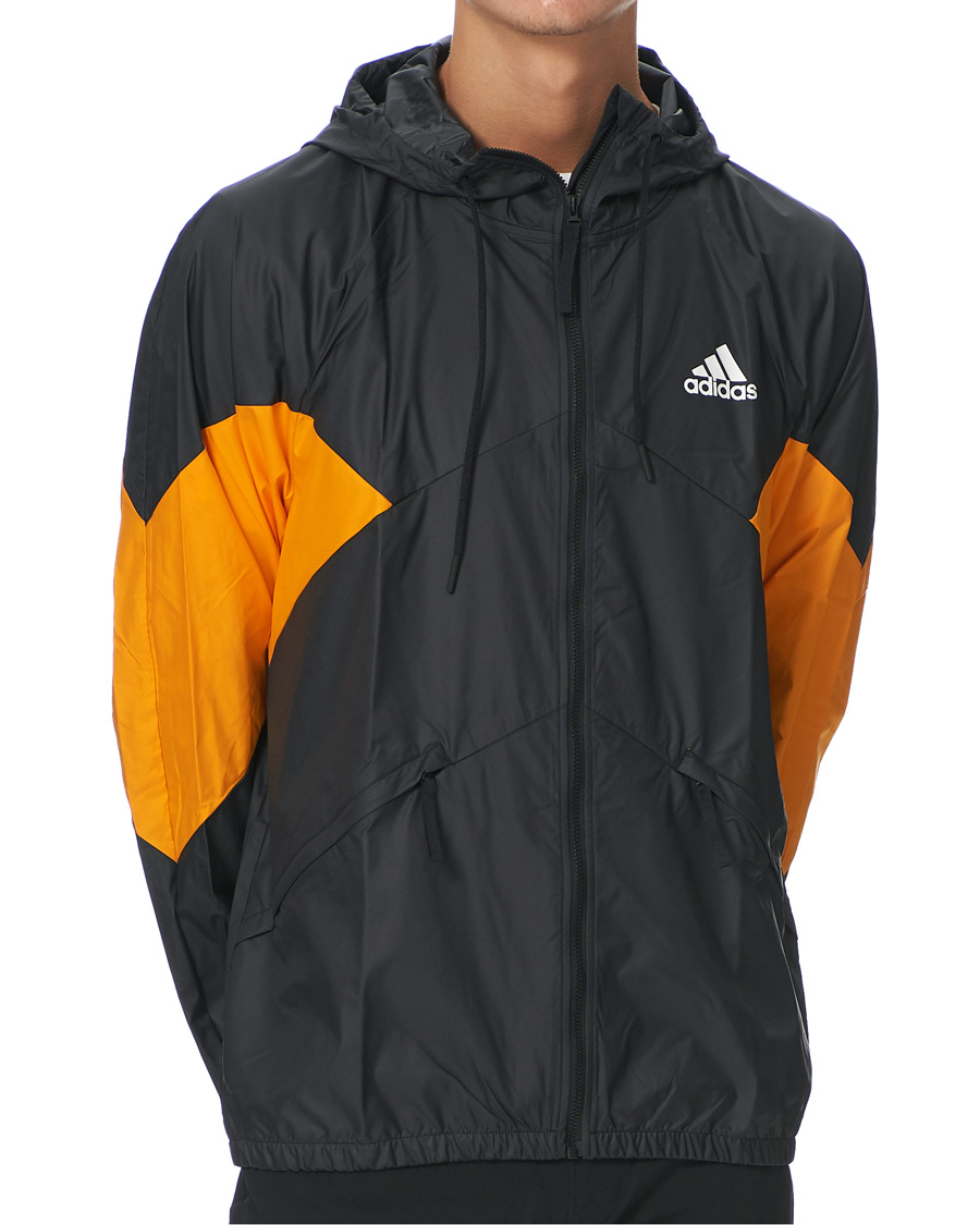 Orange and sale black adidas windbreaker