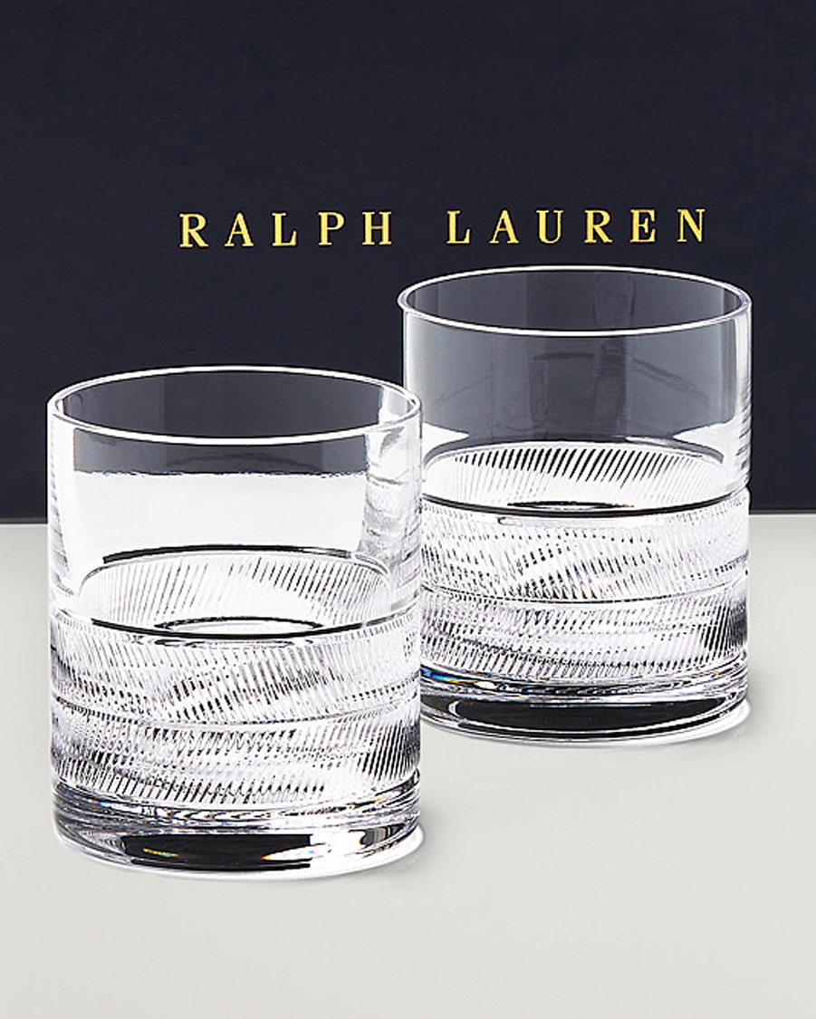 2 Ralph deals Lauren Glen Plaid Double highball glasses