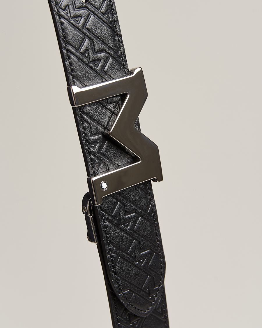 LOUIS VUITTON Leather Cursive Script Belt Silver - S: 80 (32) | Luxity