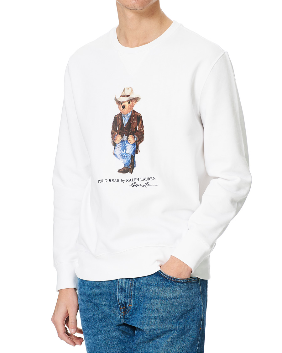 White hot sale polo sweatshirt