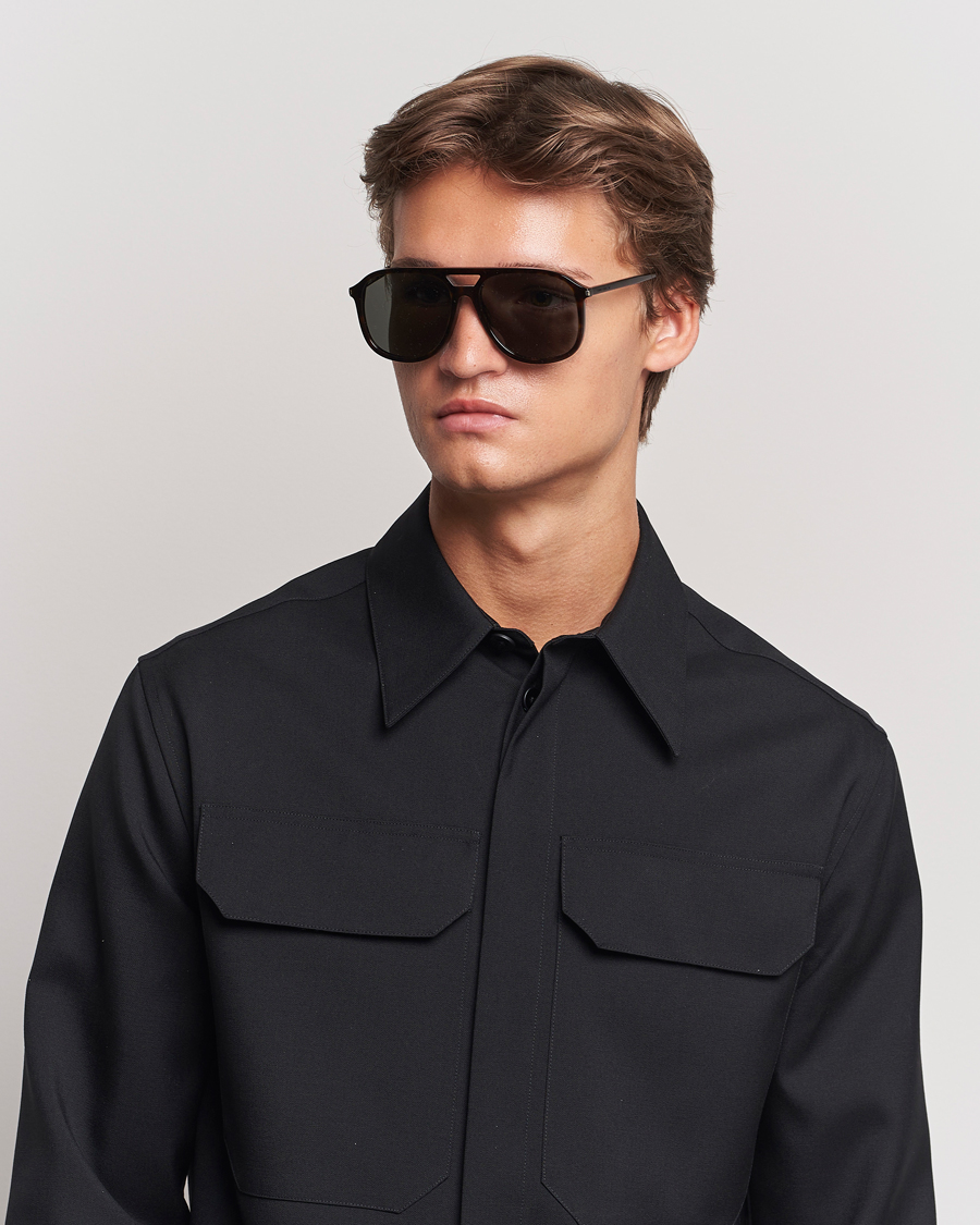 Saint Laurent Men's SL 619 Acetate Rectangle Sunglasses | Neiman Marcus