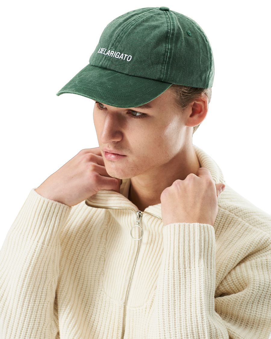 Axel Arigato AA Logo Cap Washed Green at CareOfCarl