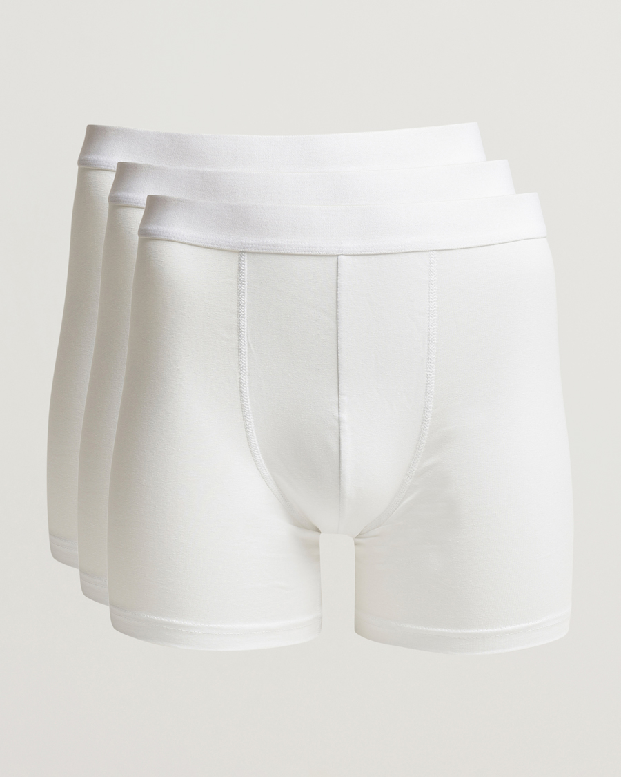 Bread & Boxers 3-Pack Long Boxer Brief White at