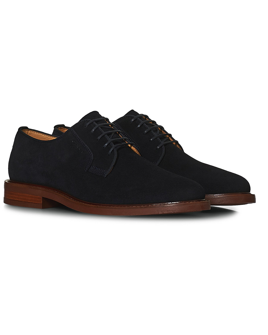 GANT St Akron Derby Marine Suede at CareOfCarl