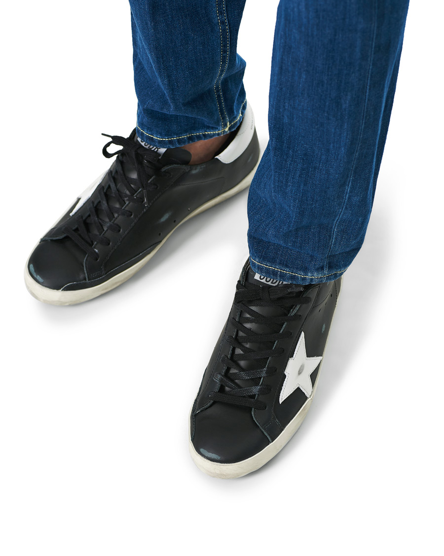 Golden Goose Deluxe Brand Super Star Sneakers Black White at CareOfCarl