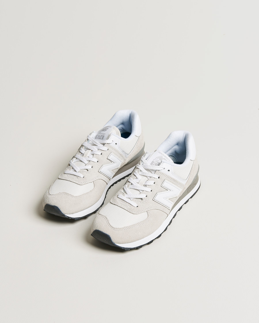 New balance lifestyle men's 574 sport nimbus cloud hotsell & white shoes