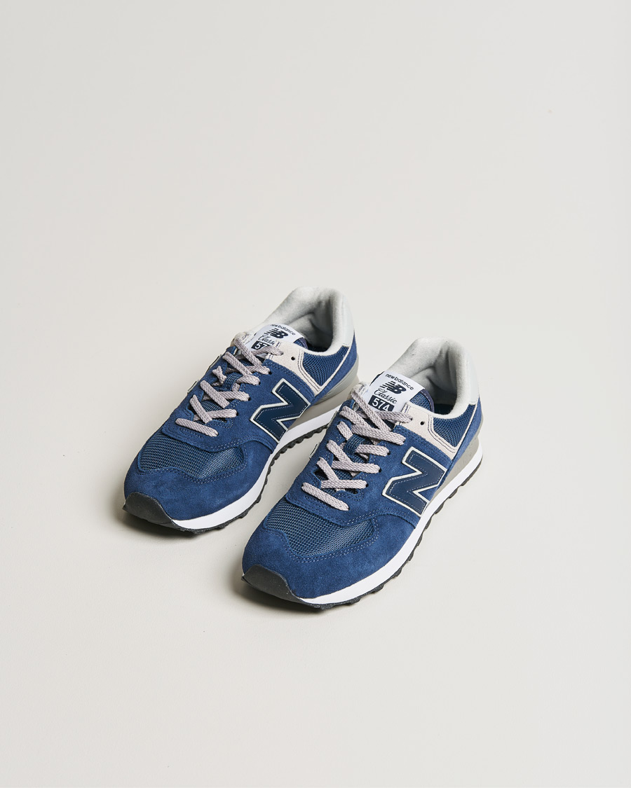 New balance blue suede 574 sneakers on sale