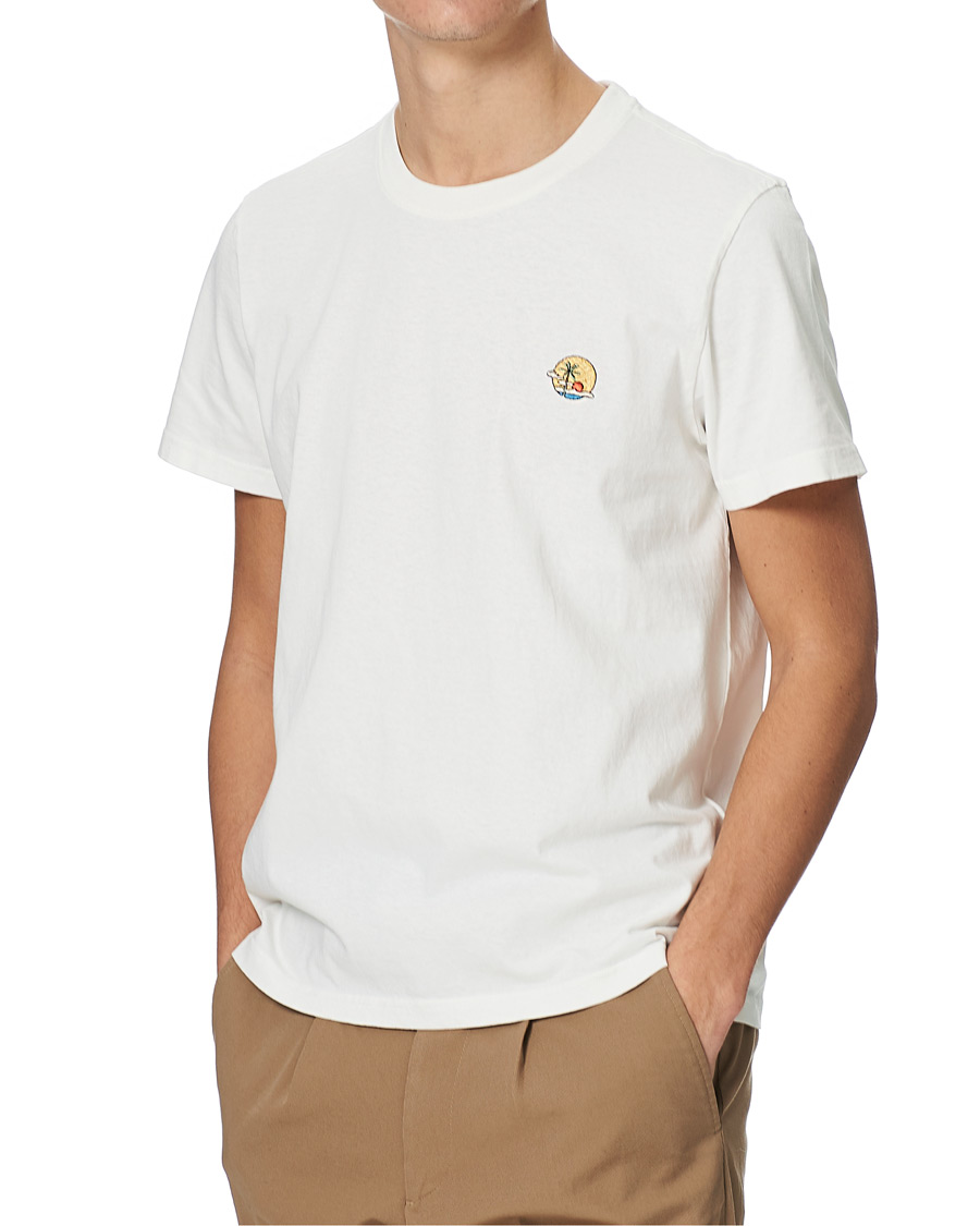 Nudie Jeans Roy Sunset Crew Neck Tee Chalk White at CareOfCarl.com