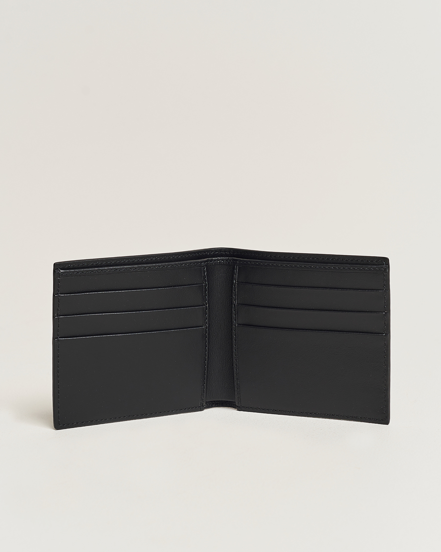 Smythson Panama 6 Card Wallet Black Leather at CareOfCarl.com