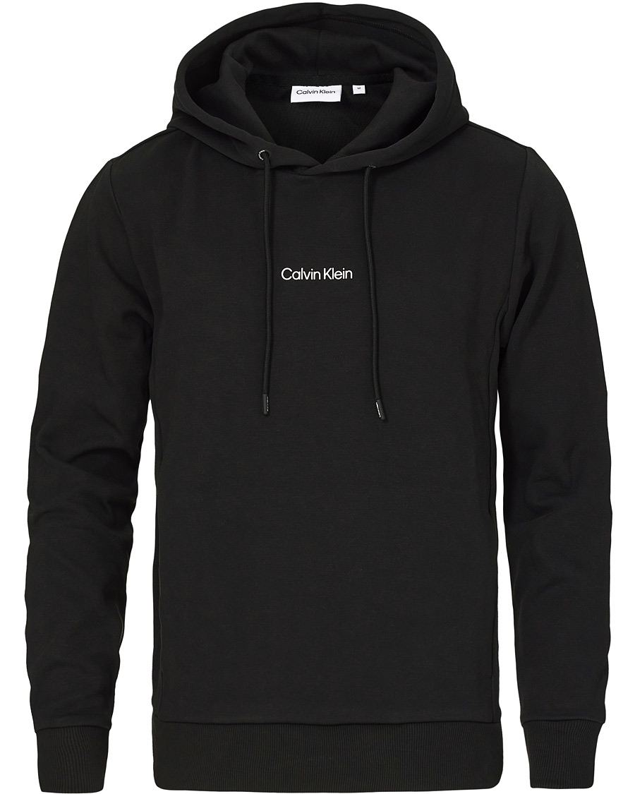 Men | Sweaters & Knitwear | Calvin Klein | Small Chest Logo Hoodie Black