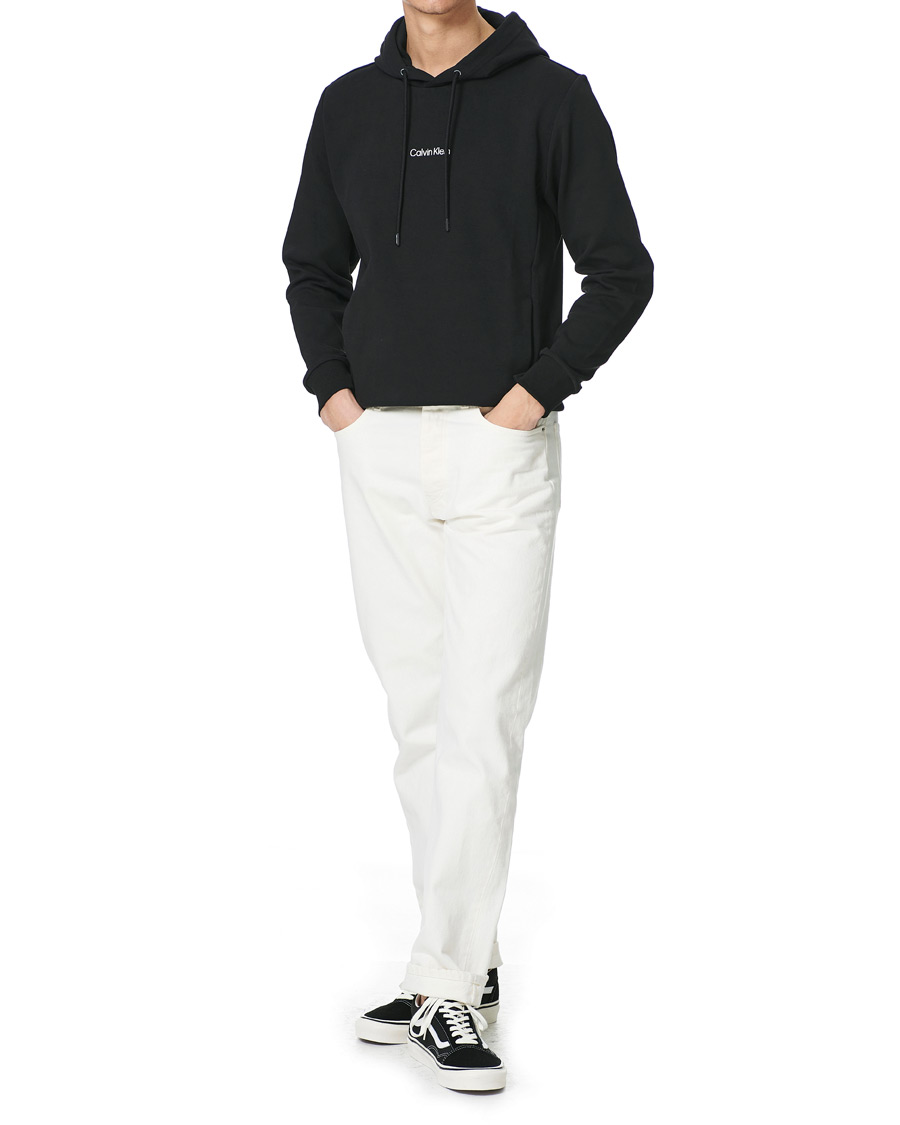 Men | Sweaters & Knitwear | Calvin Klein | Small Chest Logo Hoodie Black