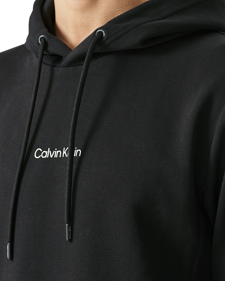 Men | Sweaters & Knitwear | Calvin Klein | Small Chest Logo Hoodie Black