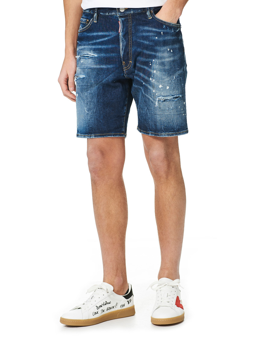 Mens dsquared store denim shorts