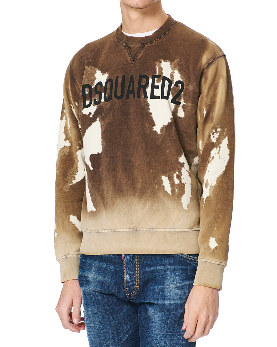 Dsquared2 Tie Dye Cool Sweatshirt Brown at CareOfCarl.com