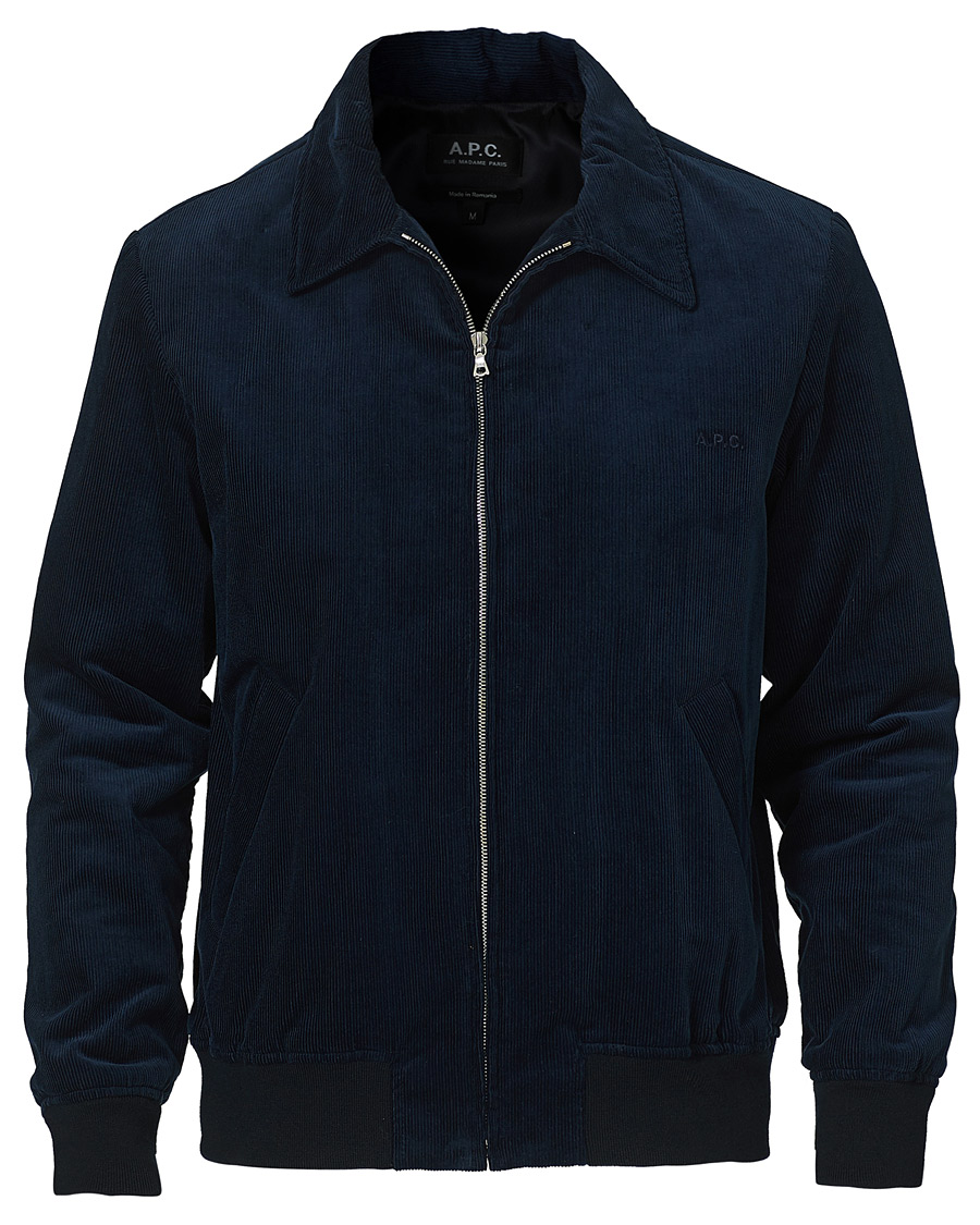 A.P.C. Gilles Bomber Jacket Navy at CareOfCarl.com