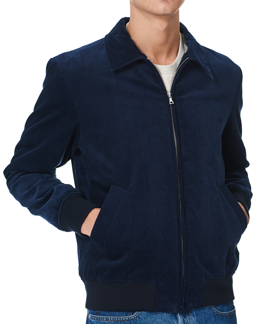 A.P.C. Gilles Bomber Jacket Navy at CareOfCarl.com