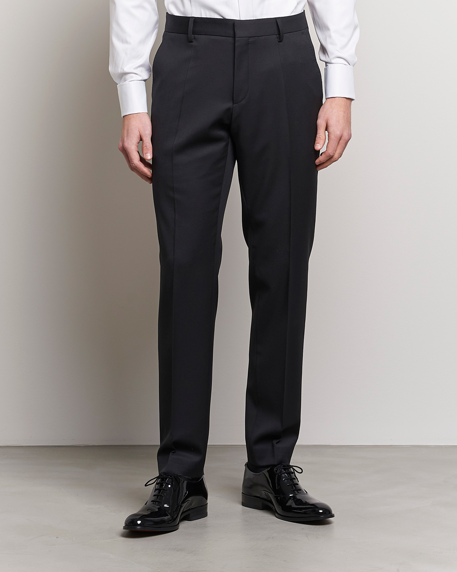 Buy Ted Baker Men Light Grey Slim Fit Wool Trousers Online - 884052 | The  Collective