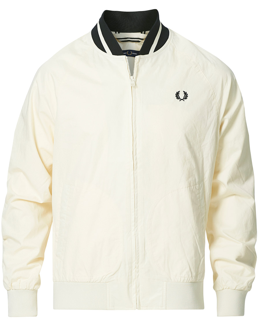 Fred Perry Tennis Bomber Jacket Ecru at CareOfCarl