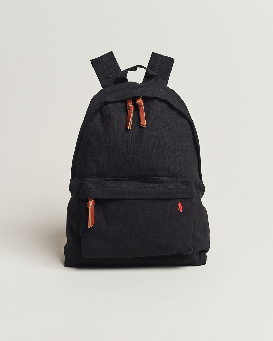 Black best sale fabric backpack